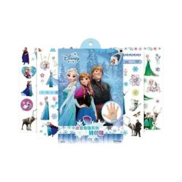 Imagem de Conjunto De Adesivos De Tatuagem De Desenho Animado Frozen Stitch Elsa