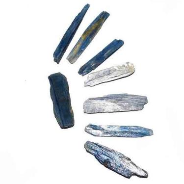 Imagem de 05 Cianita Azul Lamina Bruto Pedra Natural 25 a 45mm Class B - Cristai
