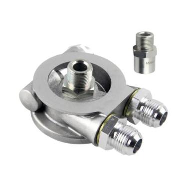 Imagem de Adaptador De Filtro De Placa Sanduíche De Alumínio AN8 AN10 Para Resfr