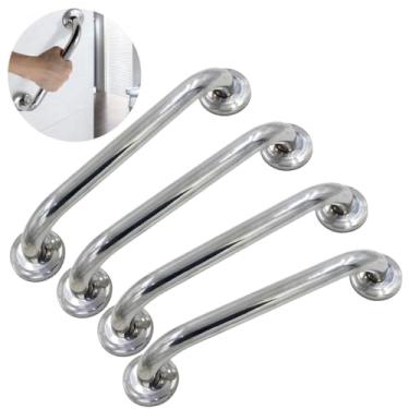 Imagem de Barra de Apoio para Parede em Aço Inox 24mm de Diâmetro Segurança e Acessibilidade (4, 30cm)