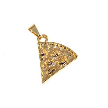 Imagem de Pingente Pizza Best Friends Amiga Folheado Ouro 18k - Milena Folheados