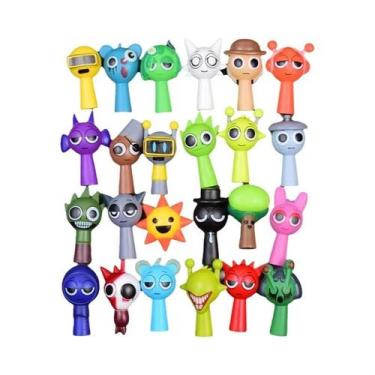 Imagem de Conjunto De Brinquedos De Figuras De Ação Mini Sprunki Com 24 Peças, M