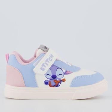 Imagem de Tênis Disney Stitch Casual Infantil Branco e Azul - DISNEY DIAN, 24
