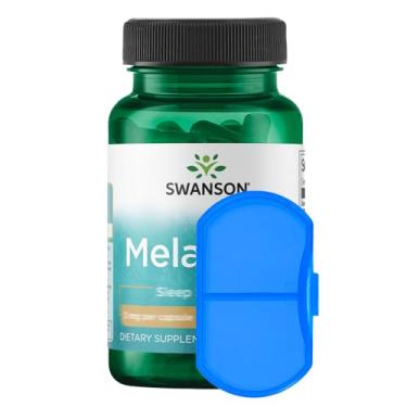 Imagem de Porta Cápsulas/Comprimidos + M.elatonina 120 Cáps Made Usa/Importado