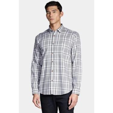 Imagem de Camisa Aramis Manga Longa Regular Maxi Xadrez Branco-Masculino