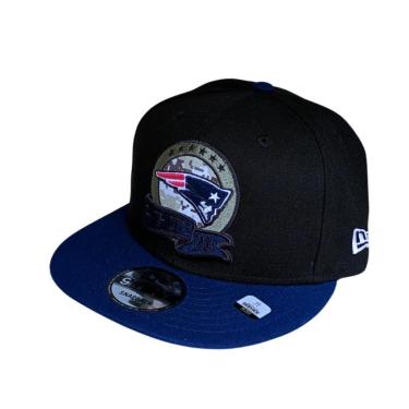 Imagem de Boné New Era 9FIFTY Aba Reta Snapback NFL Patriots - Preto-Masculino