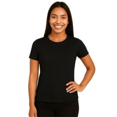 Imagem de Camiseta Manga Curta Feminina Lisa Dry Academia Fit-Feminino