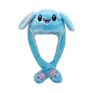 Imagem de Tiara De Pelúcia De Coelho Fofa Com Orelhas Móveis E Pata De Pressiona