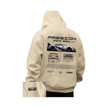 Imagem de Moletom Masculino Casual Com Capuz, Estampa De Letras, Estilo Streetwe