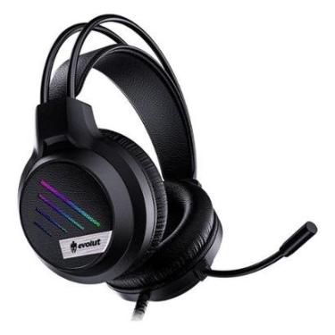 Imagem de Headset Gamer Evolut EG306 Lesh, LED, Driver 50mm, 3.5mm, Preto - EG306-Unissex