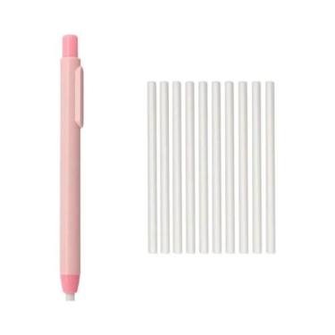 Imagem de Kit De 11 Borrachas Em Formato De Caneta Com 4 Cores E Refil Branco Pa