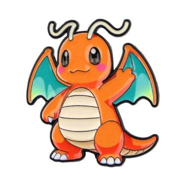 Imagem de Pin De Esmalte De Dragão Monstro De Anime, Broche De Jogo Estiloso Par