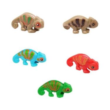 Imagem de Conjunto De Blocos De Montar De Animais: Cabra, Elefante, Urso, Crocod