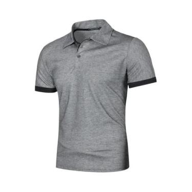 Imagem de Camisas Polo Masculinas Leves E Respiráveis De Verão Com Manga Curta E