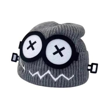 Imagem de Gorro De Inverno Feminino Quente E Confortável Com Estampa De Desenho 