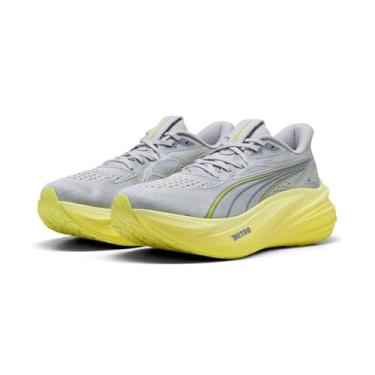 Imagem de PUMA Tênis de corrida masculino Magmax Nitro 2, Prata vibrante, lux limão, 44