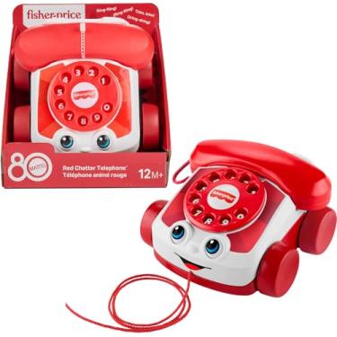 Imagem de Fisher-Price Brinquedo para Bebês Telefone Falante Vermelho para crianças a partir de 1 ano
