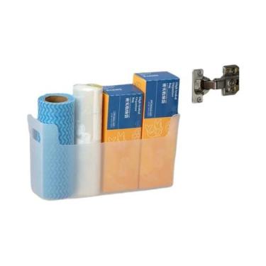 Imagem de Organizador De Armário De Cozinha Não Perfurado, Suporte De Parede Par