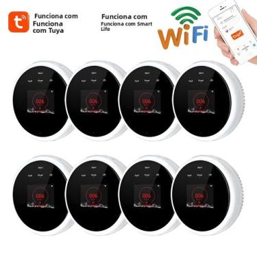 Imagem de Sensor De Gás WiFi, Detector De Vazamento De Gás Natural, Alarme Para 