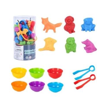 Imagem de Brinquedos Educativos De Contagem Com Animais Para Crianças, Auxílios 