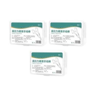 Imagem de Fio Dental Descartável Portátil Com Palito De Alta Resistência Para Cu