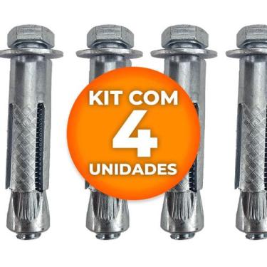 Imagem de Chumbador Parabolt Com Parafuso 5/16 x 2.1/4 - 4 unidades - Ferramenta