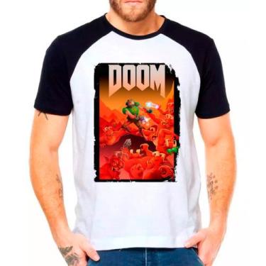 Imagem de Camiseta doom jogos games camisa masculina lançamento 01 - DESIGN CAMI