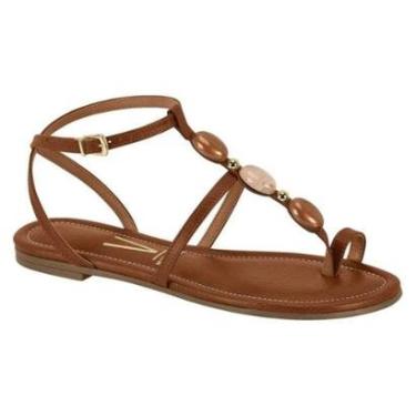 Imagem de Sandália Vizzano Rasteira - Feminino - Marrom-Feminino