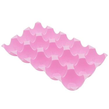 Imagem de Bandeja Para 15 Ovos Plástico Rosa