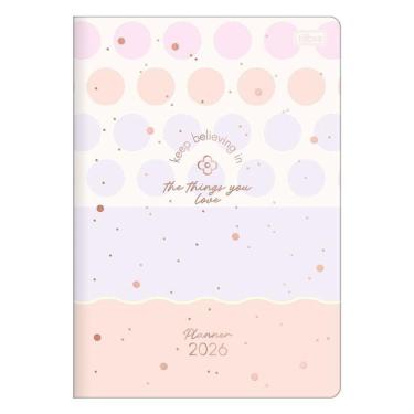 Imagem de Agenda Planner Soho 2026 Grampeado 20 Folhas Bolinhas - Tilibra