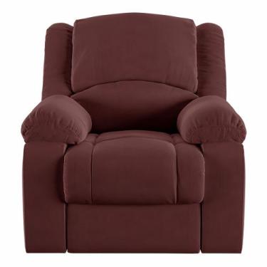 Imagem de Poltrona do Papai Reclinável Sala de Cinema Barcelona Manual Veludo Vi