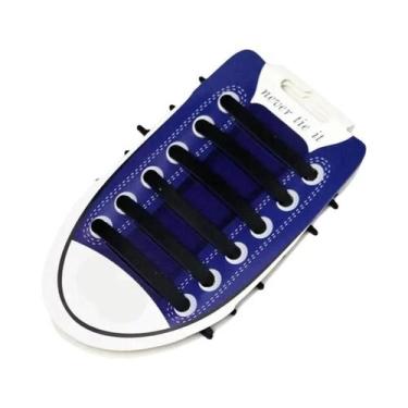 Imagem de 12 Peças De Cadarços De Silicone Elásticos Sem Amarração Para Crianças