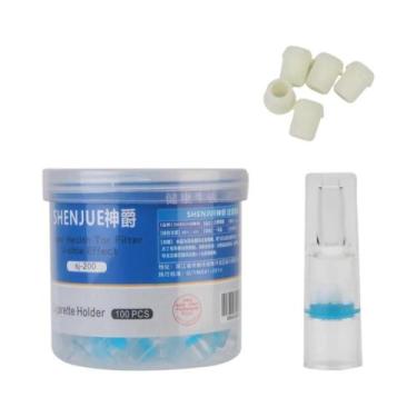 Imagem de 100 Filtros Descartáveis Para Cigarros De Tabaco: Redução De Alcatrão 