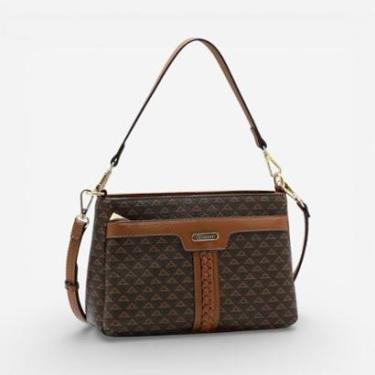 Imagem de Bolsa Feminina Chenson Versátil New Elemento Gráfico Café-Feminino