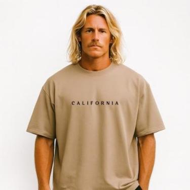 Imagem de Camiseta Oversized Masculina California Horizon Exclusiva Algodão Premium-Masculino