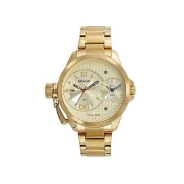 Imagem de Relógio Seculus Masculino Dual Time Dourado 77220gpsvda1-Masculino