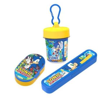 Imagem de Conjunto Volta As Aulas Lancheiras Potes Organizador Estojo 3 Peças In