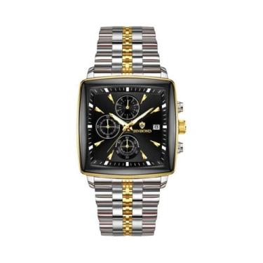 Imagem de Relógio De Quartzo Masculino Luminous Chronograph Com Data, Quadrado, 