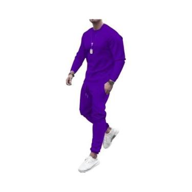 Imagem de Conjunto De Agasalho Masculino Quente 2025, Duas Peças, Moletom E Calç