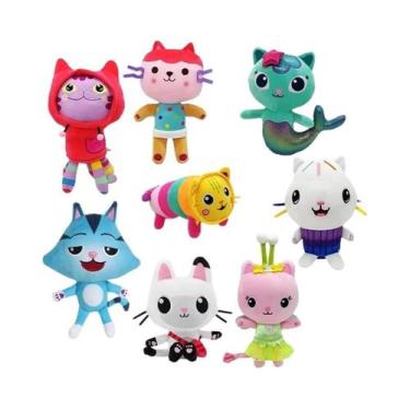 Imagem de Brinquedo De Pelúcia Gato Sorridente Mascote Da Casa Da Gabby Animal D