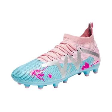 Imagem de Chuteiras Unissex Modernas De Cano Alto Em Quatro Cores Com Travas TF 