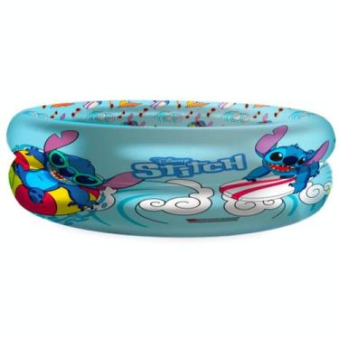 Imagem de Stitch Piscina Infantil Inflavel Redonda Lilo Stitch Disney, Colorido