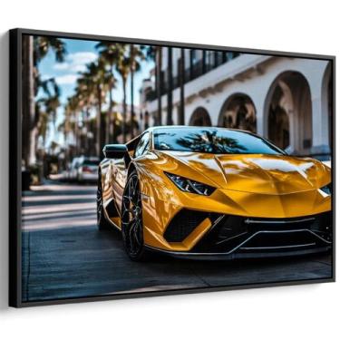 Imagem de Quadro decorativo Carro Esportivo Brilhando Sob o Sol Tropical - Art C