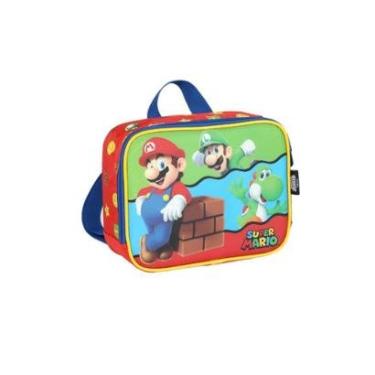 Imagem de Lancheira Infantil Super Mario Up4you Média Escolar-Masculino