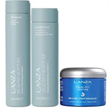 Imagem de Kit Lanza Healing Moisture Shampoo+ Cond+ Máscara Moi Moi