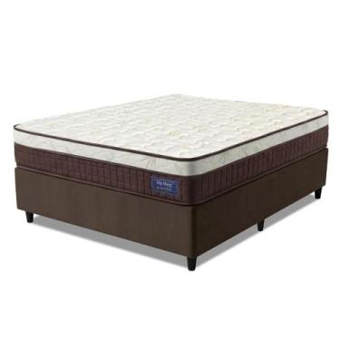 Imagem de Cama Box Desmontável Colchão Queen Molas Superlastic Euro Pillow Start