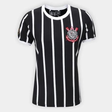 Imagem de Camiseta Corinthians Retrô Democracia Feminina Coimbra-Feminino