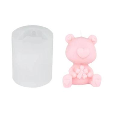 Imagem de Moldes De Silicone 3D De Urso De Pelúcia Para Velas, Resina Epóxi E Sa