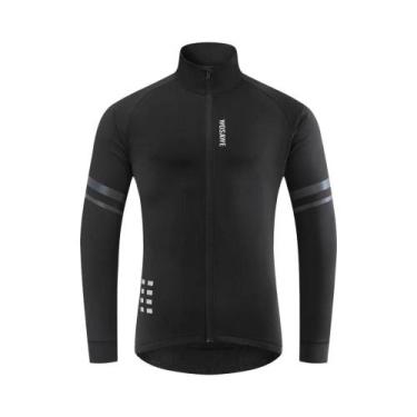 Imagem de Jaqueta Térmica Masculina Para Ciclismo De Inverno Com Forro De Fleece