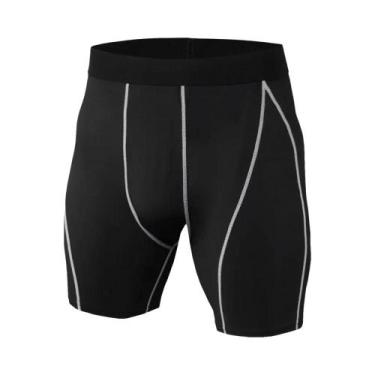 Imagem de Shorts de Compressão Masculino para Corrida - Secagem Rápida - Ideal p